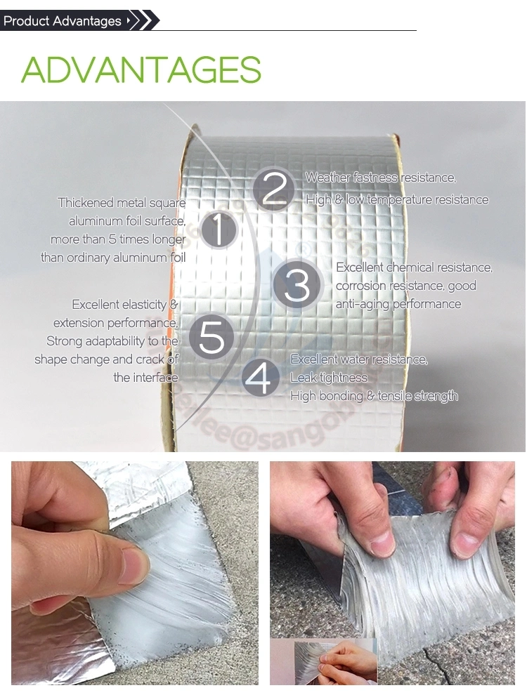 Weather Seal Mastics Butyl Rubber Tape for Leak Repair and Waterproofing